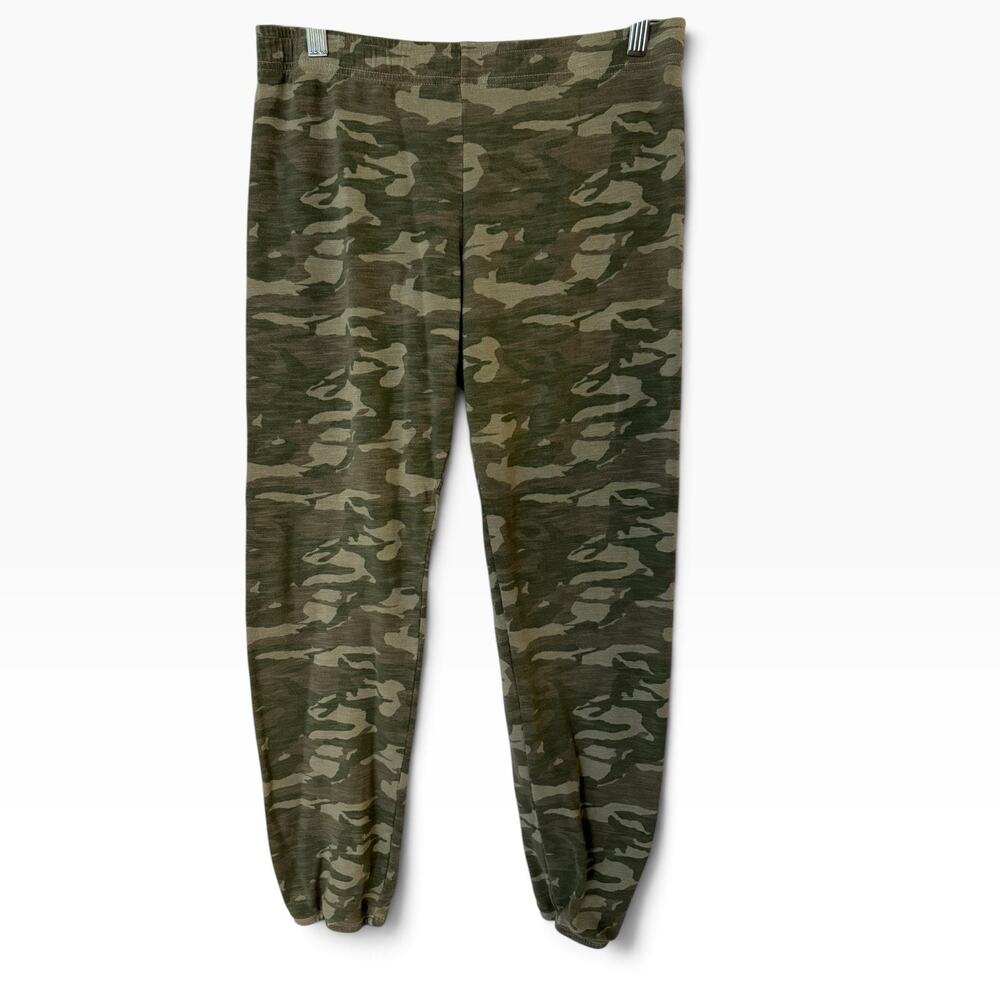 MONROW Green Camo Knit Jogger Pants Size Small